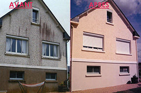 Nettoyage de vos facades de maison